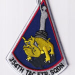 354th Tactical Fighter Squadron Bulldogs, 4 inch Patch